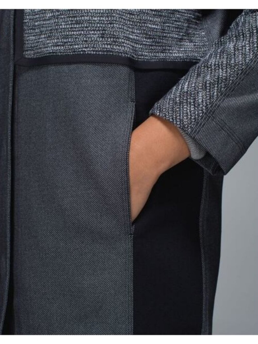 LULULEMON Cocoon Car Coat Size Small Black / Coco Pique Black - Picture 5 of 12